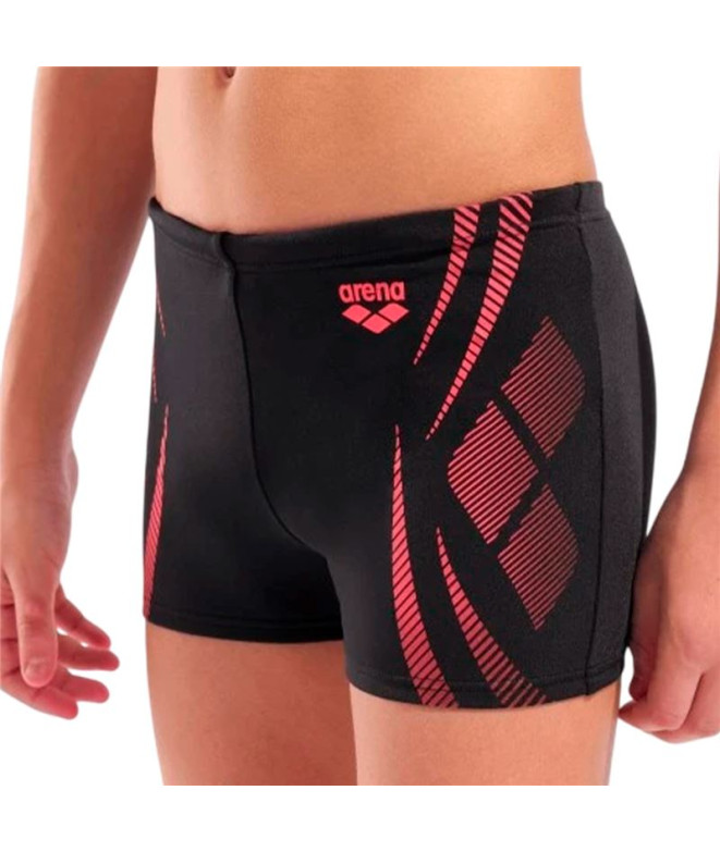 Fato de banho Arena Poseidonia Menino Preto/Coral