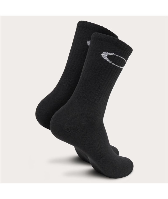 Meias Oakley Ellipse Crew Sock (3Pcs) Preto