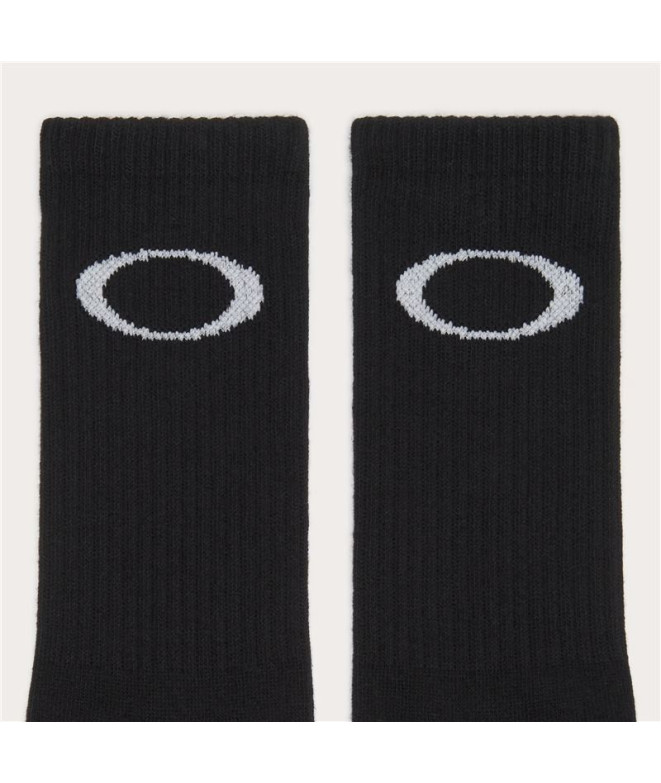Meias Oakley Ellipse Crew Sock (3Pcs) Preto