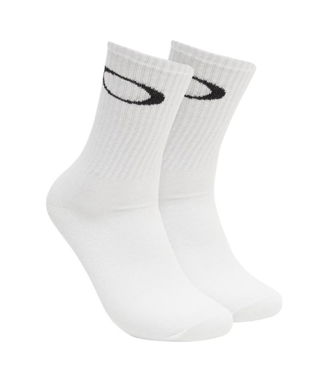 Meias Oakley Meia Ellipse Crew PK2 Branca