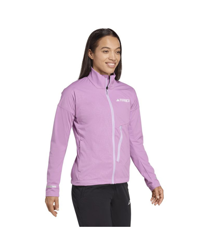 Cazadora de Esqui adidas Xpr Softsh Mulher Roxo