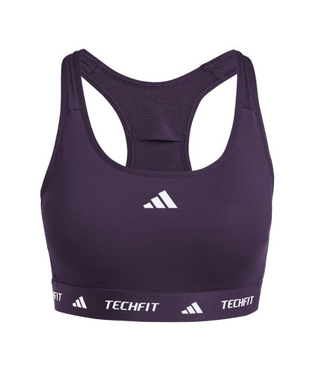 Sujetador Deportivo adidas Tech Fit Bra Mujer Morado Sujetador Deportivo adidas Tech Fit Bra Mujer Morado