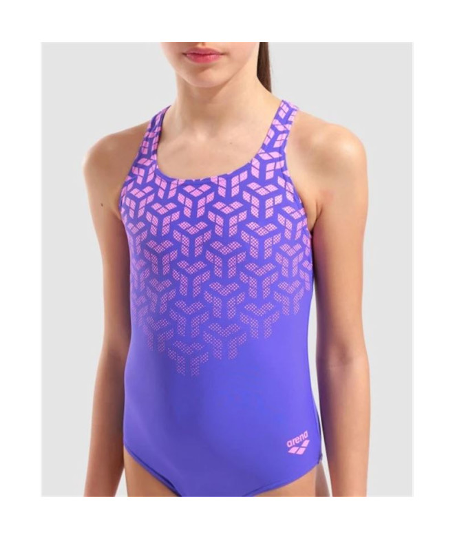 Fato de banho Arena Kikko V Menina Roxo/Azul