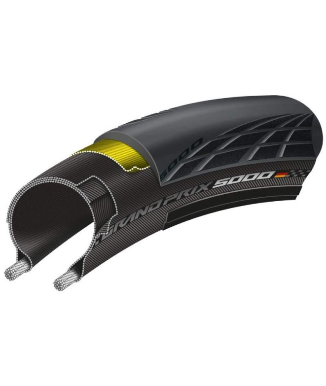 Cubierta Continental Grand Prix 5000 700x25 Negro