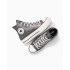 Sapatilhas Converse Chuck Taylor All Star Lift Platform Sparkle High Top Mulher Prateado