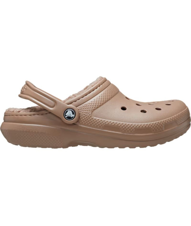 Tamancos Crocs Classic Lined Clog Latte