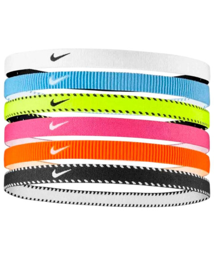 Fita de cabelo de Fitness Nike Flex Classic Headbands 6Pk...