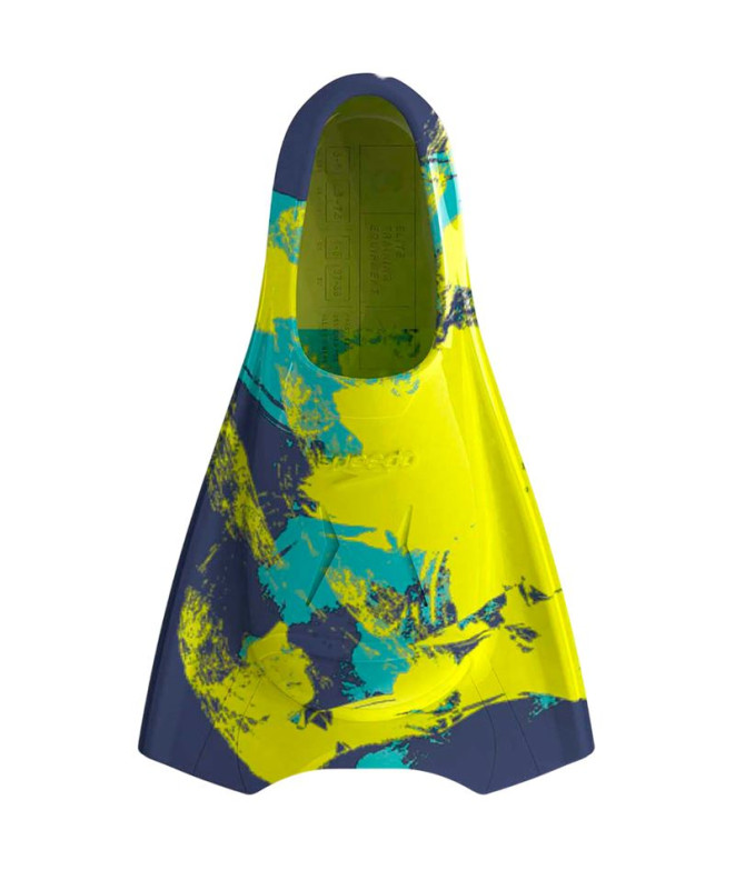 Aletas Speedo Short Blade Fin Azul/Amarillo