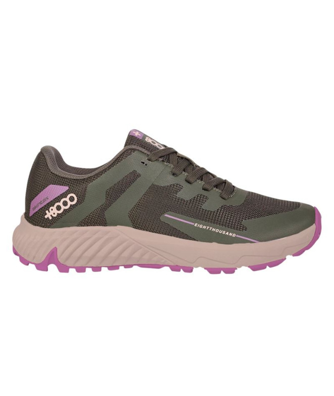 Chaussures de Montagne + 8000 Telmen W Kaki Femme