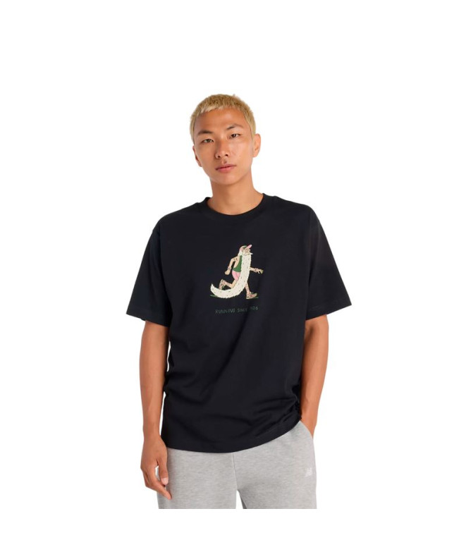 Camiseta New Balance Bearded Runner Preto Homem
