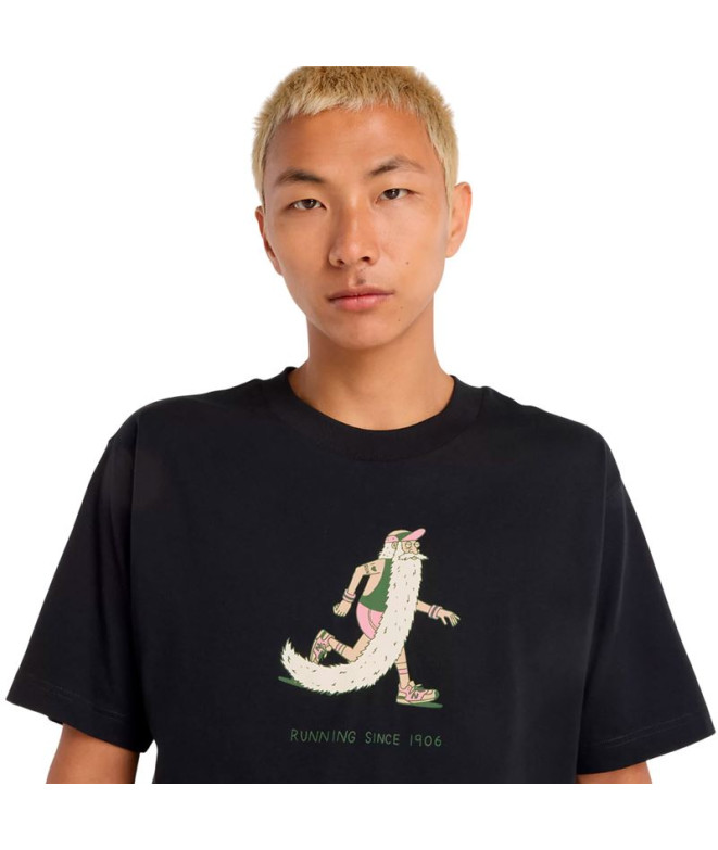 Camiseta New Balance Bearded Runner Preto Homem