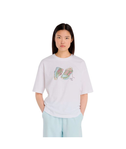 T-shirt New Balance Chaussure Apres Run Blanche Femme