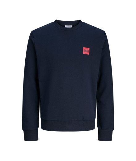 Moletom Jack and Jones Jjbrandy Crew Neck Sky Captain Homem