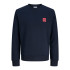 Moletom Jack and Jones Jjbrandy Crew Neck Sky Captain Homem