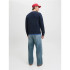 Moletom Jack and Jones Jjbrandy Crew Neck Sky Captain Homem