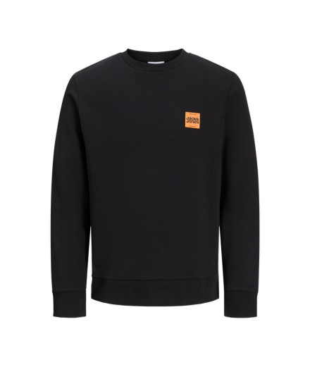 Moletom Jack and Jones Jjbrandy Crew Neck Preto Homem