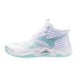 Zapatillas de Voleibol Mizuno Wave Momentum Elite Mid Mujer Blanco/Azul