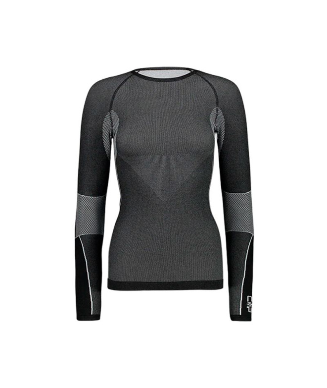 Sudadera de Montaña CMP Seamless Sweat Mujer Negro