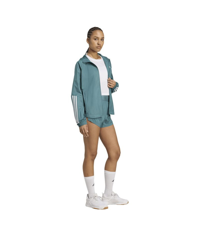 Calça de Fitness adidas Hyglm Wvn Sho Mulher Azul