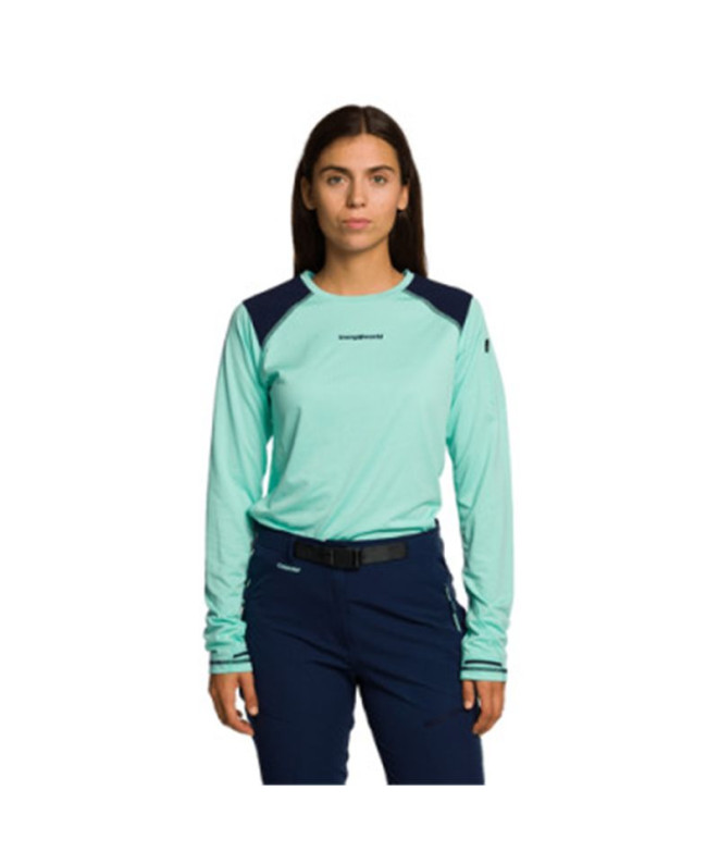 Camiseta Trangoworld Trx2 Wm Evo Long Mujer Azul