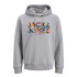 Sudadera Jack&Jones Jjgeplas Sweat Hood Ln Hombre Ultimate Grey