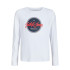 T-shirt Jack and Jones Jjurban Ls Crew Neck Blanc Enfant