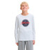 T-shirt Jack and Jones Jjurban Ls Crew Neck Blanc Enfant