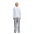 T-shirt Jack and Jones Jjurban Ls Crew Neck Blanc Enfant