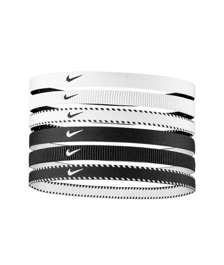 Fita de cabelo Nike At Hairbands Branco/Preto Fita de cabelo Nike At Hairbands Branco/Preto