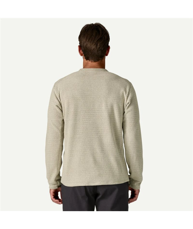 Moletom Patagonia R1 Air Crew Homem Marlow Brown