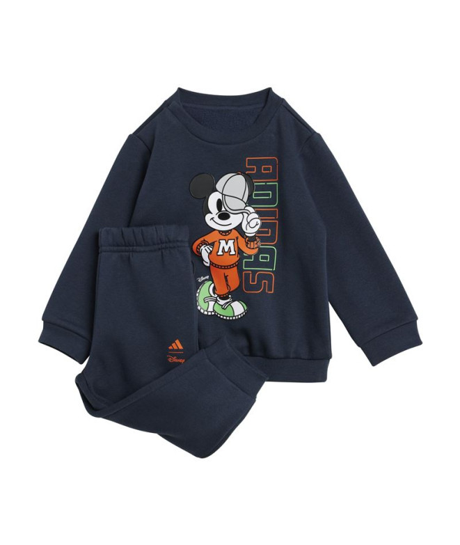 Conjunto adidas Inf Dy Mm Jog Infantil Azul Marino
