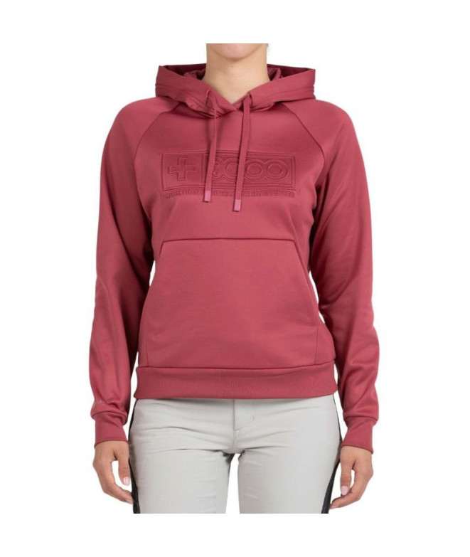 Sudadera de Montaña + 8000 009 Mujer Vino Rosado