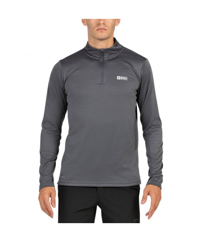 Camiseta de Montaña + 8000 Portu Hombre Antracita