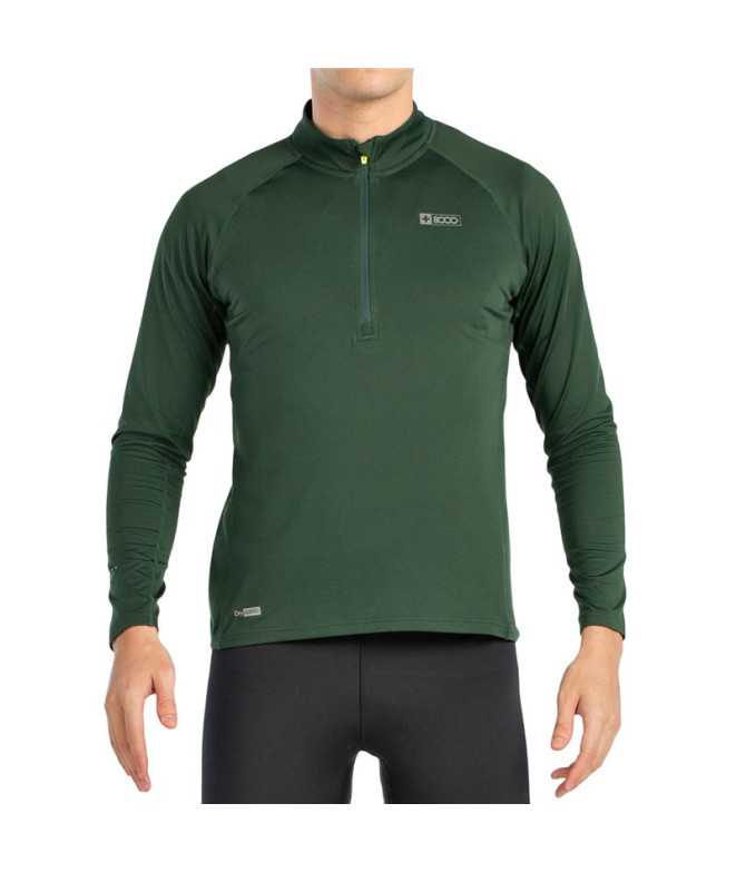 Camiseta de Montaña + 8000 Truco Hombre Verde...