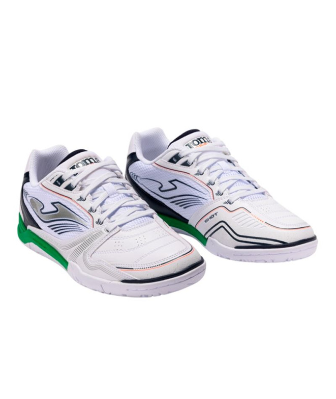 Chaussures de futsal Joma Dribling 2502 Blanc...