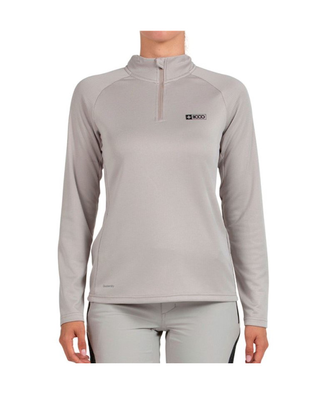 Camiseta de Montaña + 8000 Lua Mujer Marfil
