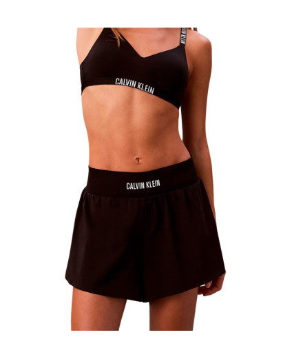 Calça curto Calvin Klein Mulher Preto