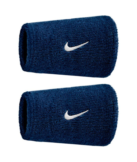 Muñequeras Nike Swoosh Classic Doublewide Wristbands 2Pk... Muñequeras Nike Swoosh Classic Doublewide Wristbands 2Pk...