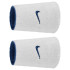 Muñequera de Fitness Nike Swoosh Classic Reversible Doublewide Wristbands 2Pk Azul