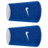 Muñequera de Fitness Nike Swoosh Classic Reversible Doublewide Wristbands 2Pk Azul