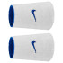 Muñequera de Fitness Nike Swoosh Classic Reversible Doublewide Wristbands 2Pk Azul