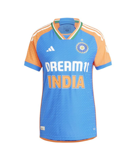 T-shirt de Cricket adidas Indcrt20I Jshsw Femme Bleu Foncé