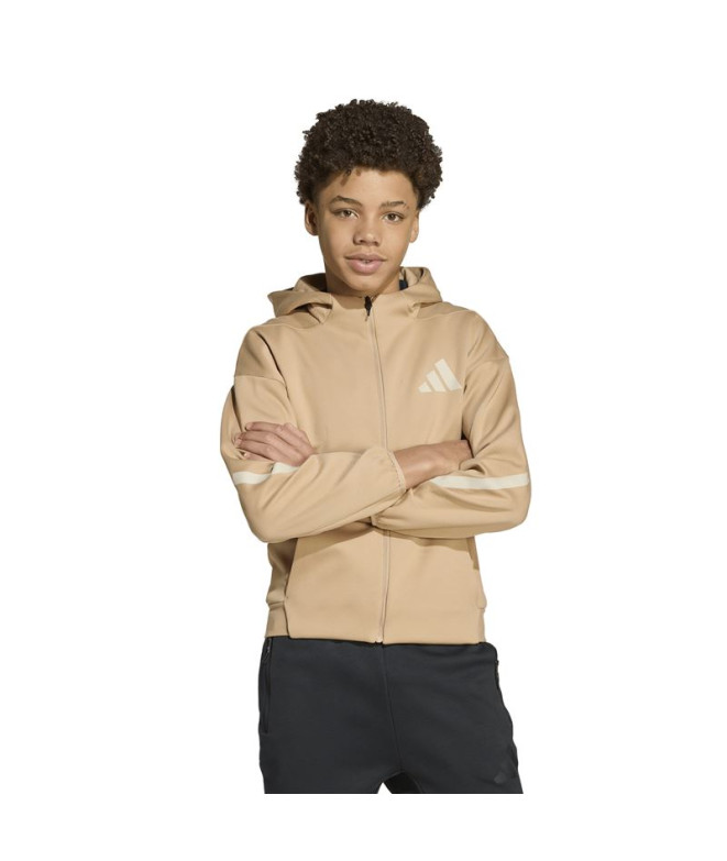 Moletom adidas Z.N.E.Fz Infantil Marrom