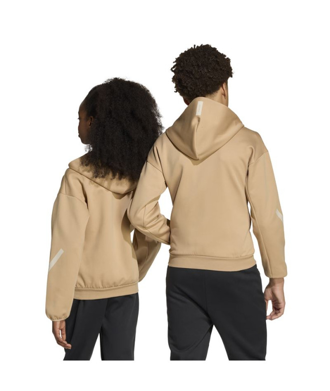 Moletom adidas Z.N.E.Fz Infantil Marrom