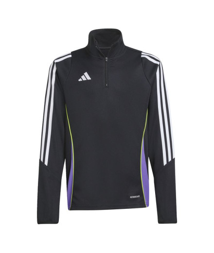 Moletom de Futebol adidas Tiro24 Trtopy Infantil Preto Moletom de Futebol adidas Tiro24 Trtopy Infantil Preto