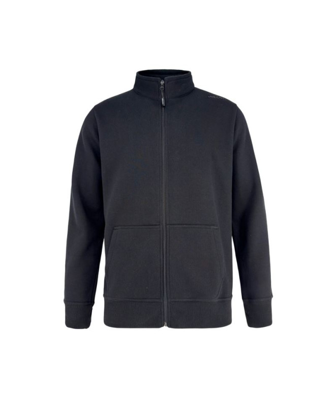 Sudadera Joluvi Team Zip Negro Uva Catawba