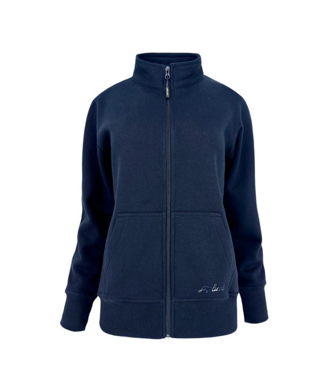 Sudadera Joluvi Team Zip Mujer Marino Negro -...