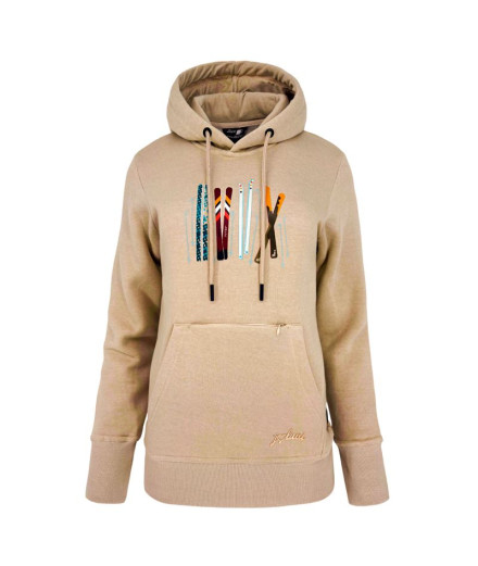 Sudadera de Esquí y snow Joluvi Cotton Ski Mujer Crudo Rojo
