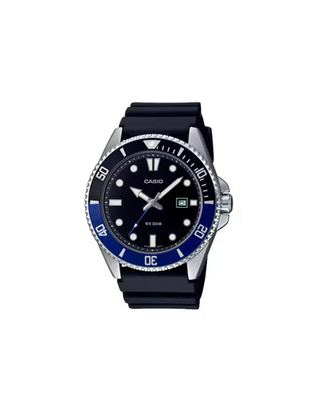 Casio Homem Preto Relógio Coleção Timeless Preta