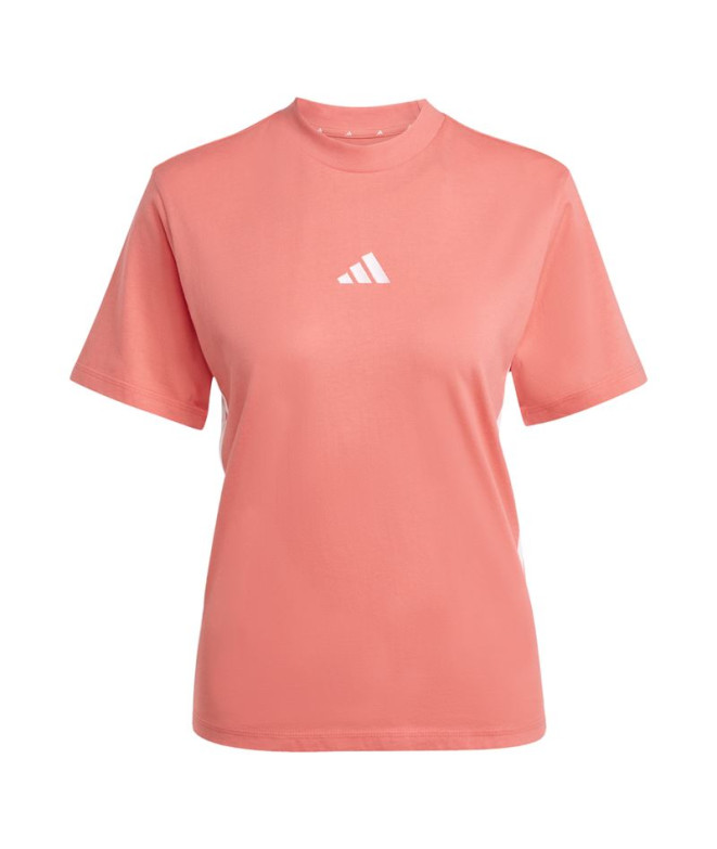 Camiseta adidas 3 Bandas Sj Mujer Semtur / Blanco